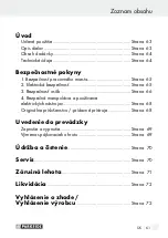 Предварительный просмотр 61 страницы Parkside 71921 Operation And Safety Notes