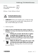 Предварительный просмотр 79 страницы Parkside 71921 Operation And Safety Notes