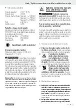 Предварительный просмотр 25 страницы Parkside 73359 Operation And Safety Notes