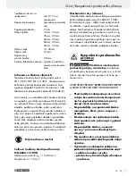 Preview for 35 page of Parkside 73782 Operation And Safety Notes