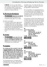 Preview for 33 page of Parkside 73785 Operation And Safety Notes Translation Of Original Operation Manual