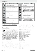 Preview for 6 page of Parkside 74287 Operation And Safety Notes