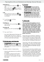 Preview for 11 page of Parkside 74287 Operation And Safety Notes