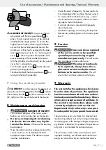 Preview for 17 page of Parkside 75908 Operation And Safety Notes