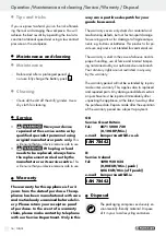 Предварительный просмотр 16 страницы Parkside 78443 Operation And Safety Notes