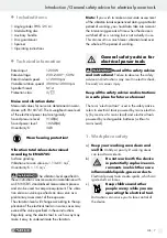 Preview for 7 page of Parkside 79191 Operation And Safety Notes