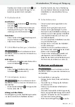 Предварительный просмотр 45 страницы Parkside 79939 Operation And Safety Notes