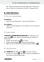 Preview for 13 page of Parkside 86586 Operation And Safety Notes