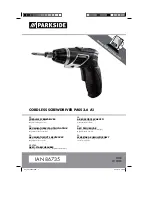 Предварительный просмотр 1 страницы Parkside 86735 Operation And Safety Notes