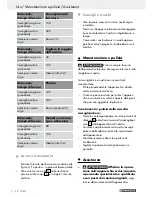 Preview for 22 page of Parkside 89170 Operation And Safety Notes