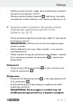 Предварительный просмотр 21 страницы Parkside 89572 Operation And Safety Notes