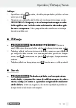 Preview for 43 page of Parkside 89572 Operation And Safety Notes