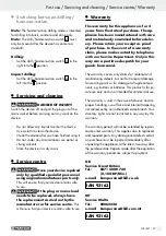 Предварительный просмотр 37 страницы Parkside 93163 Operation And Safety Notes