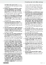 Предварительный просмотр 9 страницы Parkside 93548 Operation And Safety Notes