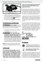 Preview for 12 page of Parkside 93548 Operation And Safety Notes