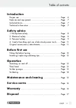 Preview for 5 page of Parkside 96233 Operation And Safety Notes