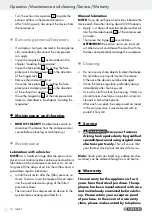 Preview for 10 page of Parkside 96899 Operation And Safety Notes