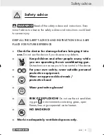 Предварительный просмотр 8 страницы Parkside AIR SANDBLASTING GUN Operation And Safety Notes