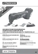 Предварительный просмотр 1 страницы Parkside AMFW 20-Li A1 Translation Of The Original Instructions