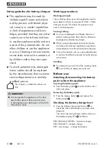 Preview for 24 page of Parkside AMFW 20-Li A1 Translation Of The Original Instructions