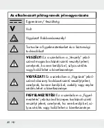 Предварительный просмотр 40 страницы Parkside HG04678 Operation And Safety Notes