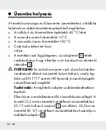 Предварительный просмотр 54 страницы Parkside HG04678 Operation And Safety Notes