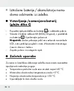 Предварительный просмотр 86 страницы Parkside HG04678 Operation And Safety Notes