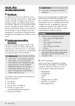 Preview for 48 page of Parkside HG08313 Operation And Safety Notes