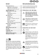 Preview for 63 page of Parkside IDROPULITRICE PHD 150 A1 Translation Of Original Operation Manual