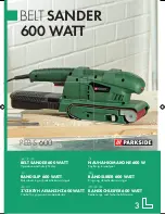 Parkside KH 3032 BELT SANDER 600 WATT Operation And Safety Notes preview