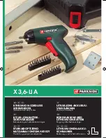 Preview for 1 page of Parkside KH 3036 LITHIUM ION CORDLESS SCREWDRIVER Operation And Safety Notes