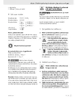 Предварительный просмотр 13 страницы Parkside KH 3163 ELECTRIC SCRAPER Operation And Safety Notes