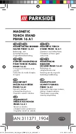 Preview for 1 page of Parkside MAGNETIC TORCH STAND  PBHM 16 A1 Operation And Safety Notes