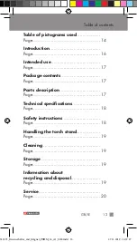 Preview for 13 page of Parkside MAGNETIC TORCH STAND  PBHM 16 A1 Operation And Safety Notes