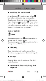 Preview for 19 page of Parkside MAGNETIC TORCH STAND  PBHM 16 A1 Operation And Safety Notes