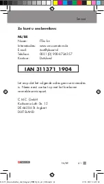 Preview for 41 page of Parkside MAGNETIC TORCH STAND  PBHM 16 A1 Operation And Safety Notes