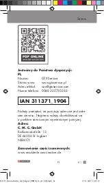 Preview for 61 page of Parkside MAGNETIC TORCH STAND  PBHM 16 A1 Operation And Safety Notes