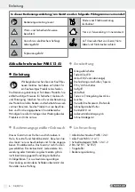 Предварительный просмотр 6 страницы Parkside PABS 12 A1 Operation And Safety Notes