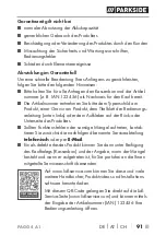 Preview for 94 page of Parkside PAGG 4 A1 Translation Of The Original Instructions