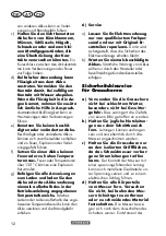 Preview for 12 page of Parkside PAGS 20-Li A1 Translation Of The Original Instructions