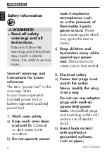 Preview for 9 page of Parkside PAH 1700 B2 Translation Of The Original Instructions