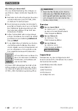 Preview for 47 page of Parkside PAHE 20-Li D4 Instructions Manual