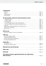 Preview for 5 page of Parkside PAMFW 10.8 A1 Operation And Safety Notes