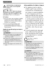 Preview for 10 page of Parkside PAMFW 20-LI A1 Translation Of The Original Instructions