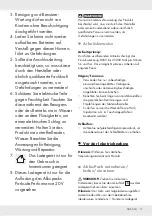 Preview for 10 page of Parkside PAMFWP 20-LI A1 Translation Of The Original Instructions