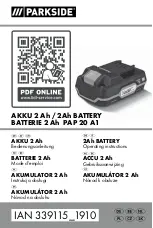 Preview for 1 page of Parkside PAP 20 A1 Operating Instructions Manual