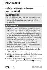 Preview for 97 page of Parkside PAP 20 A1 Operating Instructions Manual