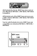 Preview for 4 page of Parkside PAP 20 A2 Operating Instructions Manual