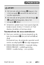 Preview for 73 page of Parkside PAP 20 A2 Operating Instructions Manual