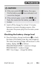 Preview for 13 page of Parkside PAP 20 A3 Operating Instructions Manual